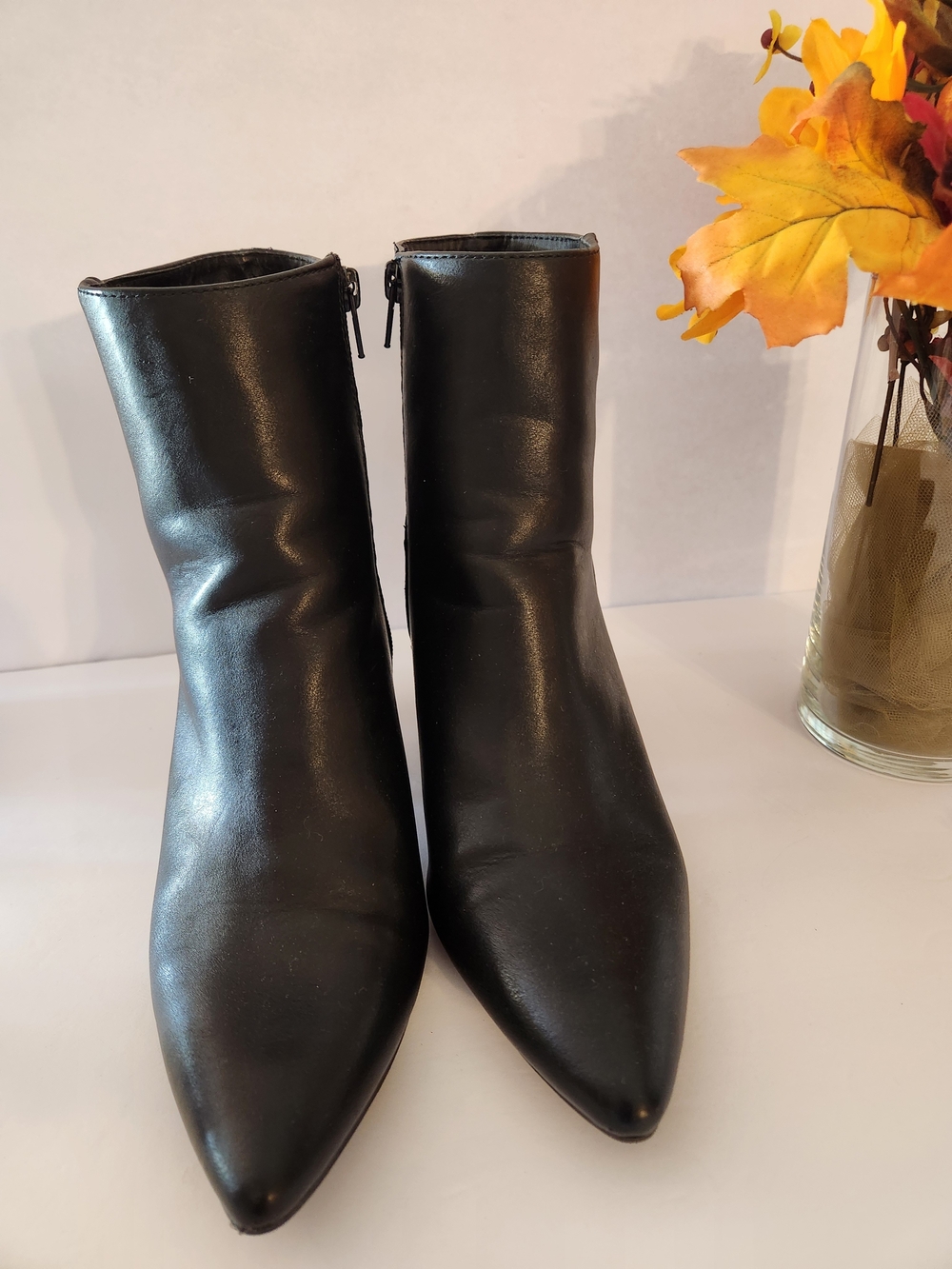 Rampage Black Pointed Toe Ankle Booties - Picture 6 of 7